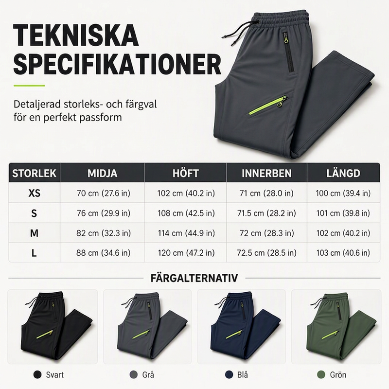 👖🔥 Bästsäljare – avslappnade sport- och träningsbyxor för damer med fickor med dragkedja-7
