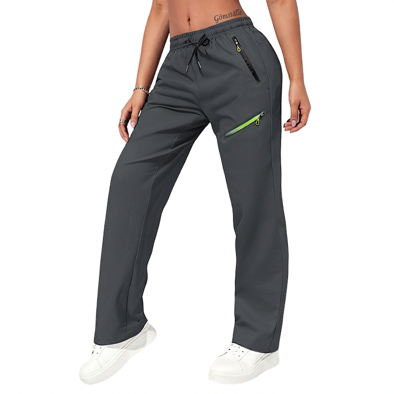 👖🔥 Bästsäljare – avslappnade sport- och träningsbyxor för damer med fickor med dragkedja-11