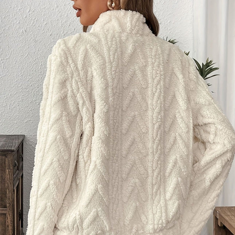 🍂Nya höstnyheter|Mysig Fleece Tröja för Dam – Varm Komfort och Elegant Stil för Kalla Höstdagar-2