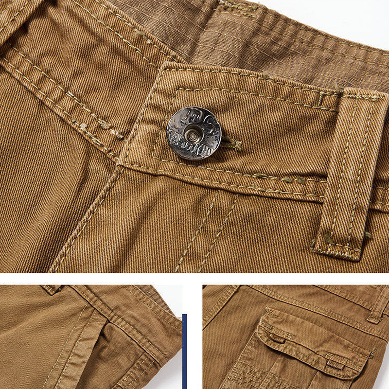 Bästsäljare🔥 👖 Taktiska cargoarbetsbyxor för män – slitstarka med fickor-7