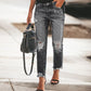 👖✨ Kvinnors slitna, trasiga jeans i retrostil – vintage-stil, bekväm passform och en avslappnad look med mycket personlighet-10
