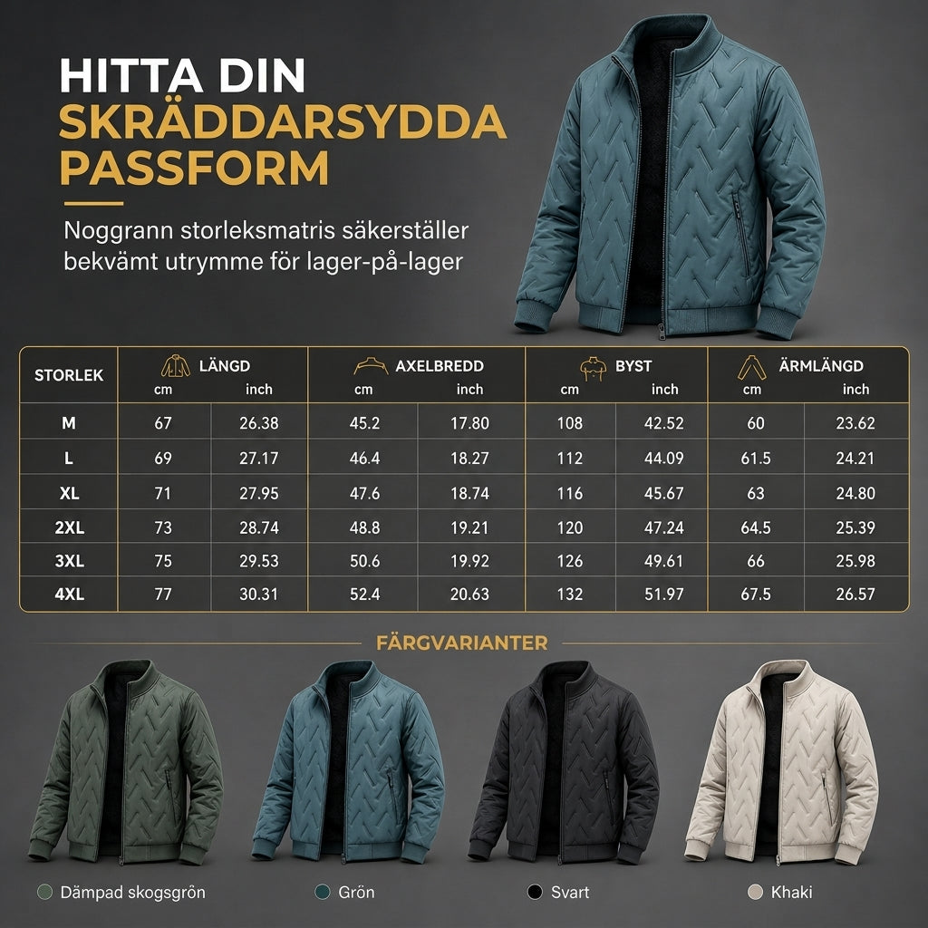 🧥 50 % RABATT – EN VÄRMIG GÅVA! ✨ Varm vinterjacka för män – isotermskrage med modern design för en avslappnad look och maximalt skydd ❄️🎁-6