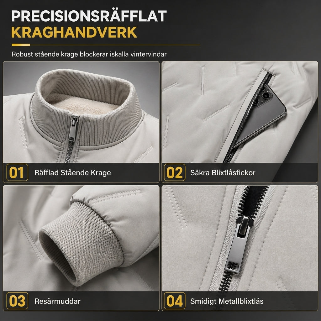 🧥 50 % RABATT – EN VÄRMIG GÅVA! ✨ Varm vinterjacka för män – isotermskrage med modern design för en avslappnad look och maximalt skydd ❄️🎁-4