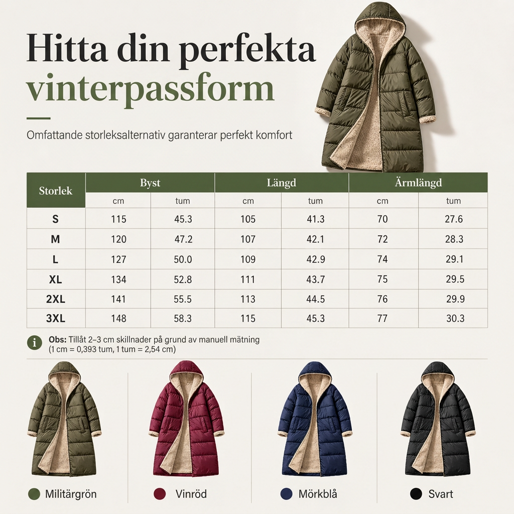 🛍️Dam Vändbar Vadderad Jacka med Huva – 2-i-1 Höst & Vinterjacka-7