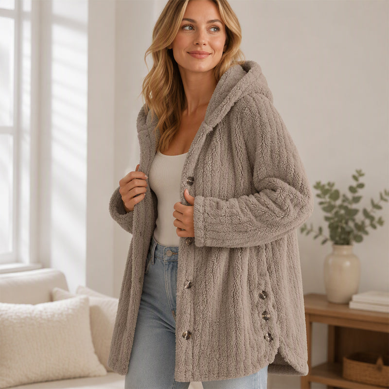🍂Bästsäljande höstnyheter|Mysig teddyjacka för kvinnor – Varm, mjuk och elegant vardagsstil-7