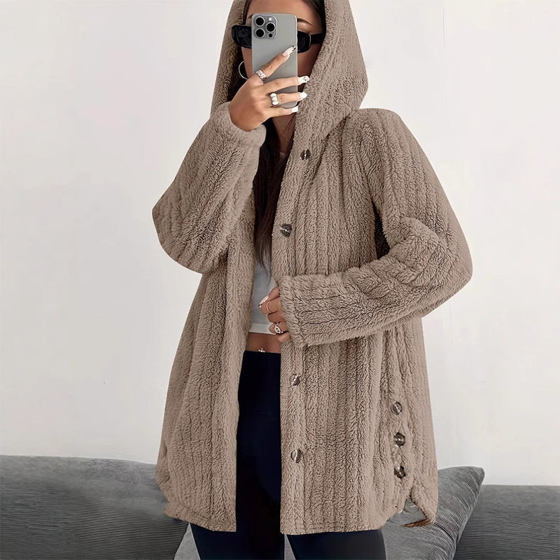 🍂Bästsäljande höstnyheter|Mysig teddyjacka för kvinnor – Varm, mjuk och elegant vardagsstil-13