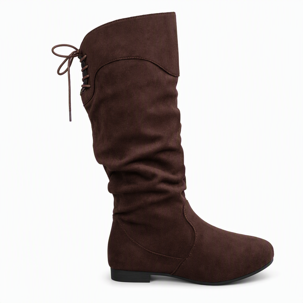 ⏳ Het erbjudande! 👢Bekväma kängor med klassisk mockalook – det perfekta valet för höstoutfiten-10