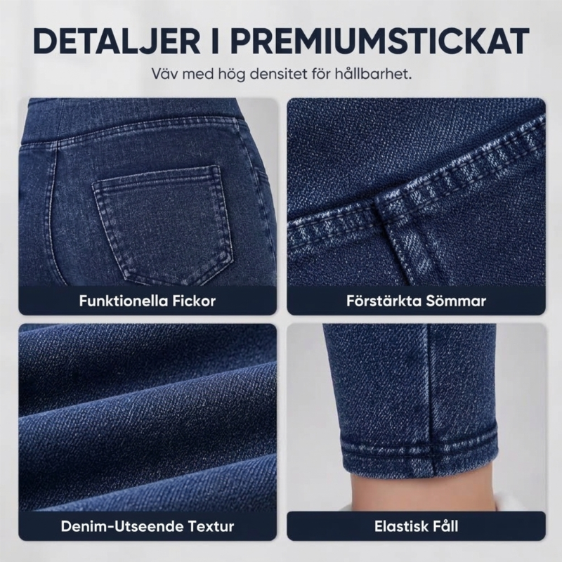 Bästsäljare🔥|Högmidjade Jeans för Dam – Smickrande Passform & Bekväm Stretchkänsla-3