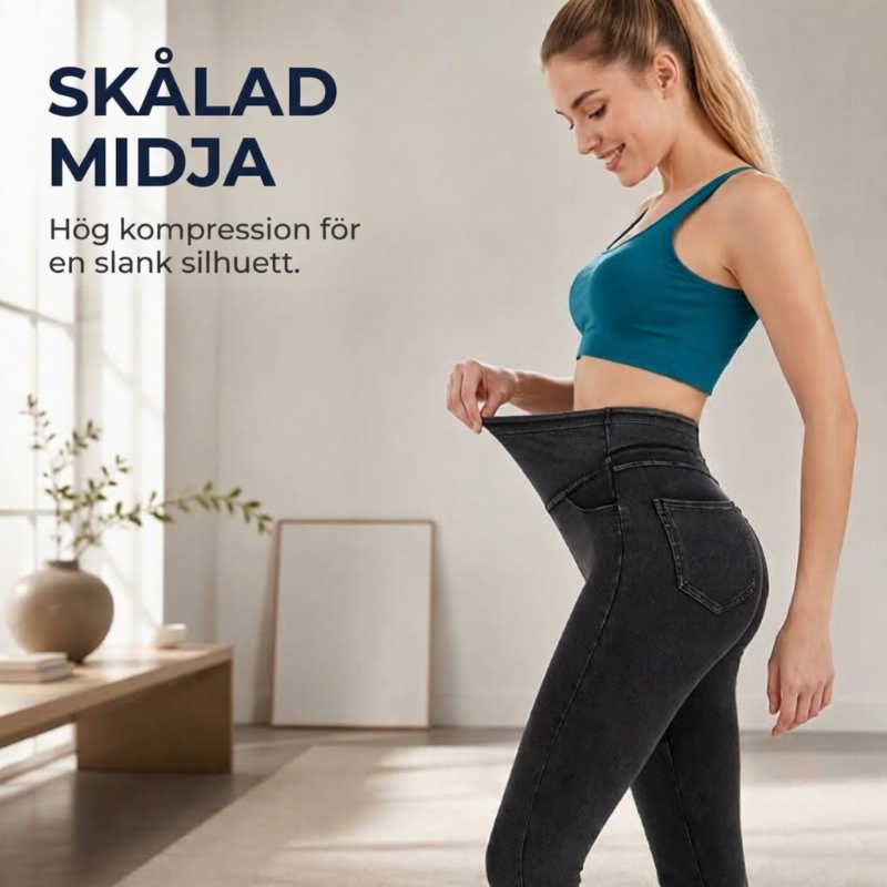 Bästsäljare🔥|Högmidjade Jeans för Dam – Smickrande Passform & Bekväm Stretchkänsla-5