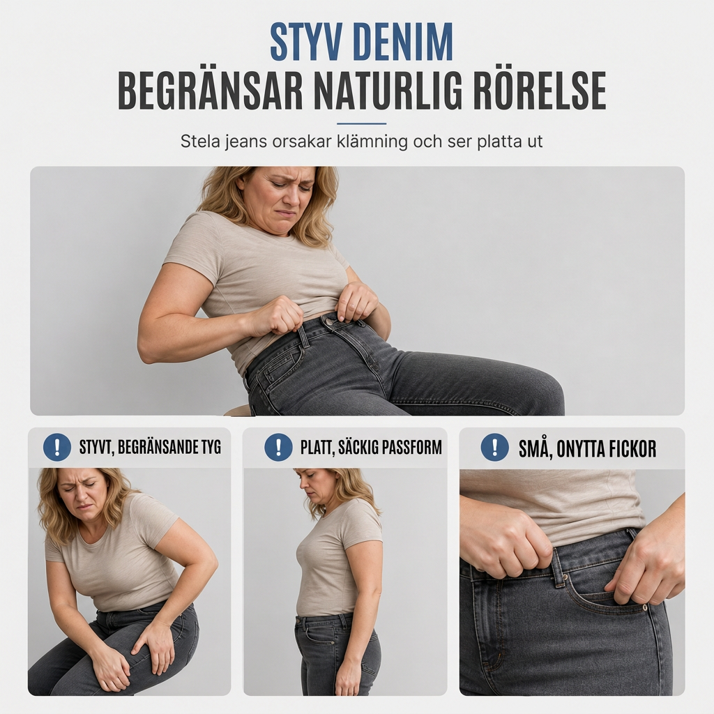 📢🎉50 % rabatt!!!🛍️✨Mycket elastiska, figursydda cargo-jeans med veckade ben för damer och fickor med flikar-1