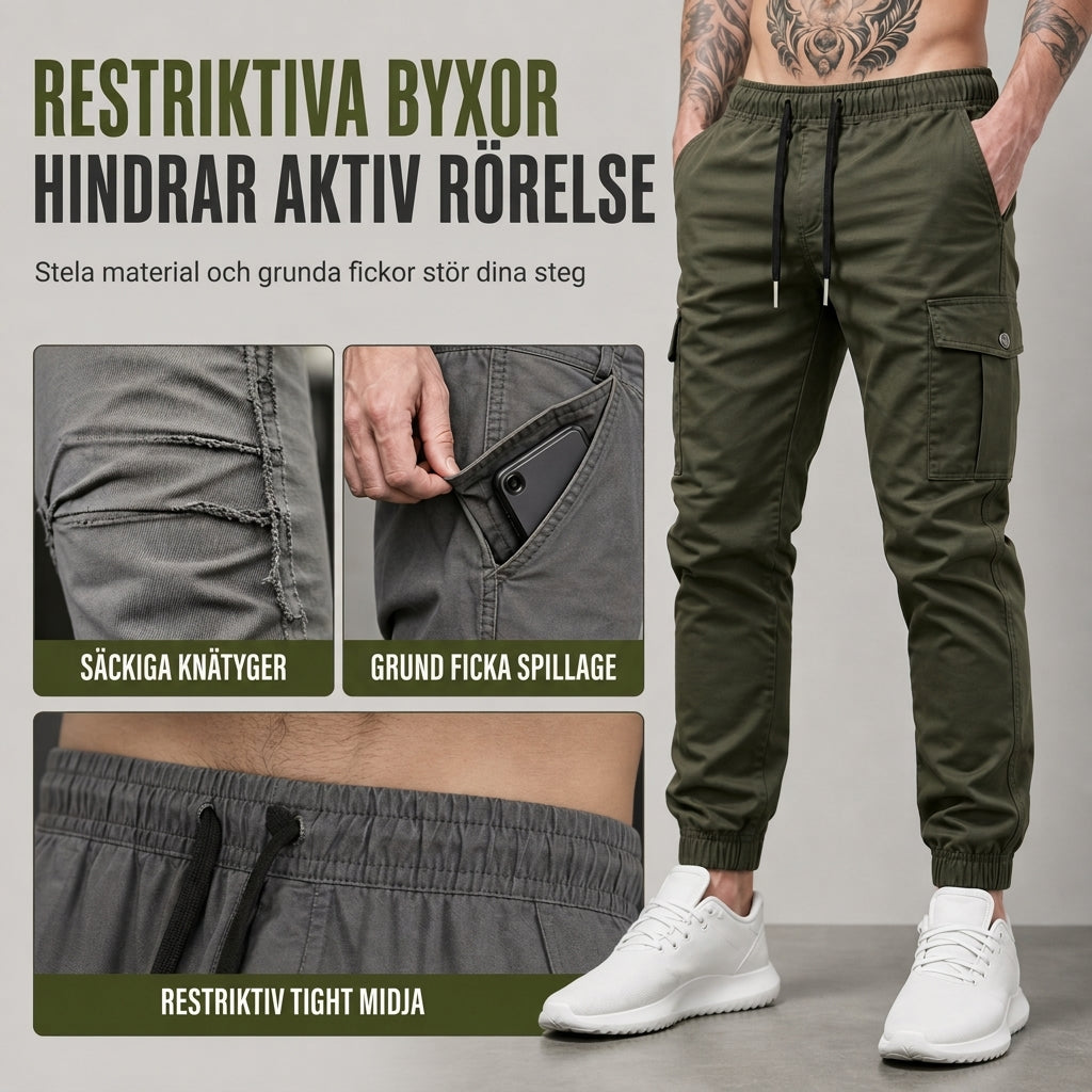 Lätta vardagliga cargobyxor, frilufts- och vandringsjoggingbyxor för höst- och vintersporter, löpning och träning-1