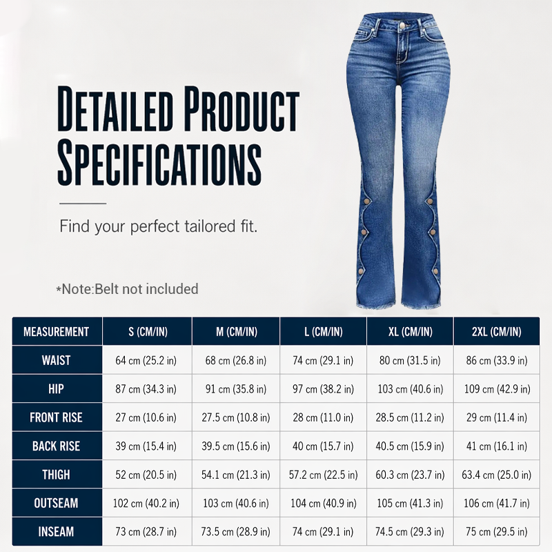 Nya ankomster📦  Klassiska högmidjade jeans med designertouch – stretchig kvalitet för rörelsefrihet-3
