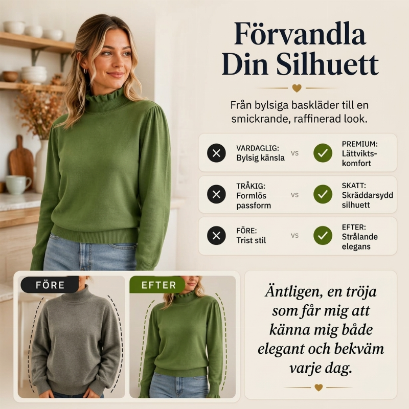 🔥 49 % RABATT UNDER BEGRÄNSAD TID! 👚 Elegant stickad topp för kvinnor med volanger – bekväm, feminin och sofistikerad ✨-3