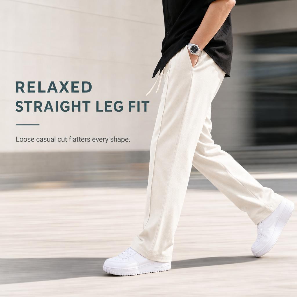 🔥50% OFF Sportbyxor för män i avslappnad, lös passform-4