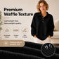 🍁Autumn Hot Sale 49% OFF🔥Women's Casual Waffle Knit Top-4