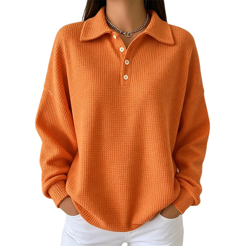 🍁Autumn Hot Sale 49% OFF🔥Women's Casual Waffle Knit Top-9