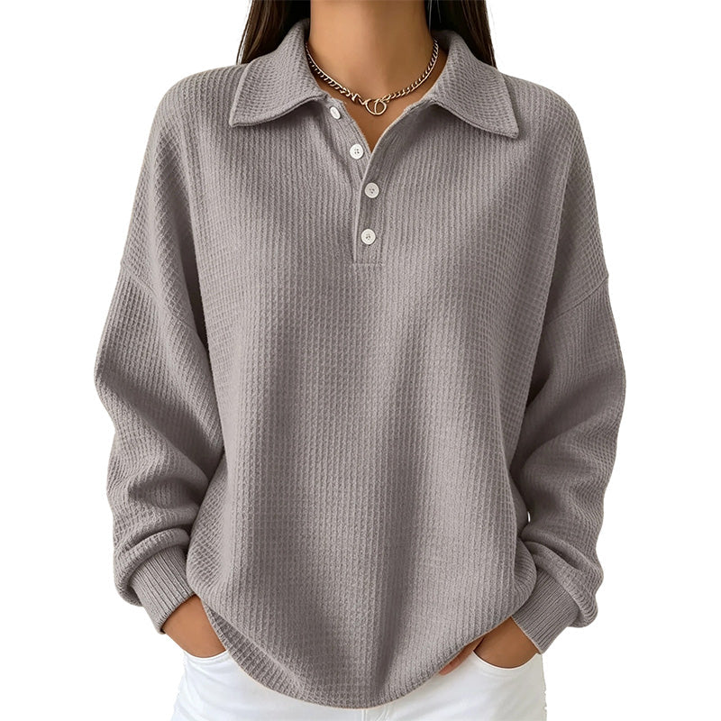 🍁Autumn Hot Sale 49% OFF🔥Women's Casual Waffle Knit Top-7