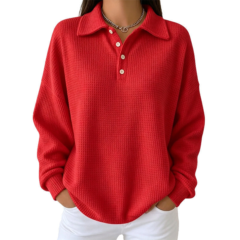 🍁Autumn Hot Sale 49% OFF🔥Women's Casual Waffle Knit Top-11