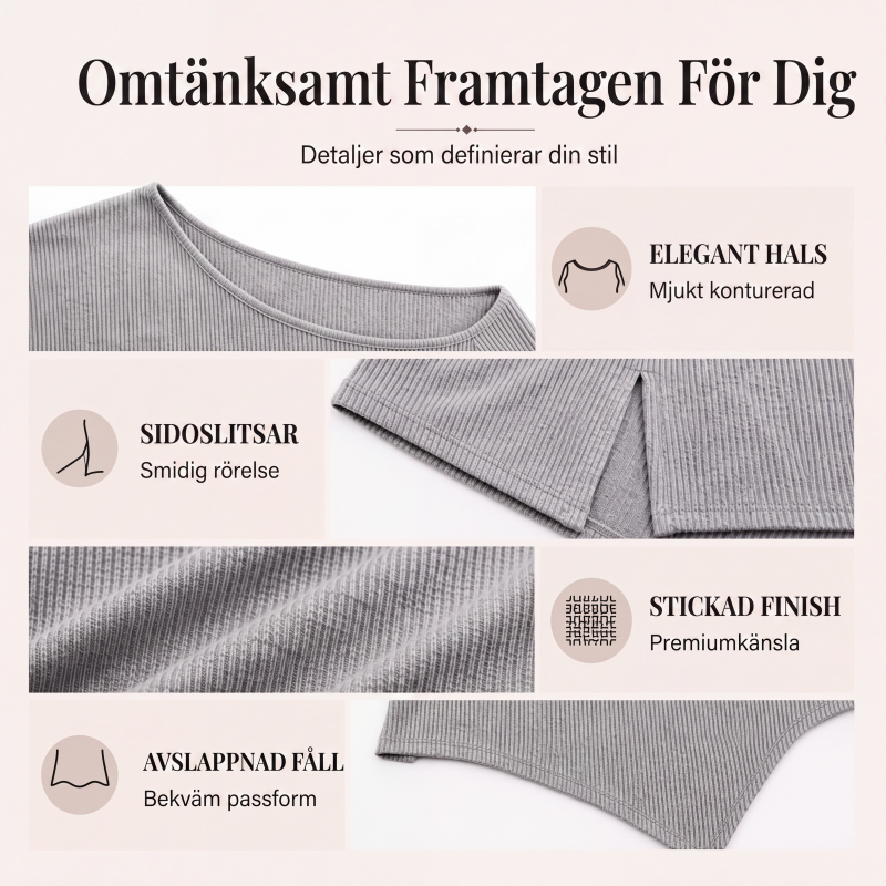 Damtopp med avtäckt axel och delad fåll-1