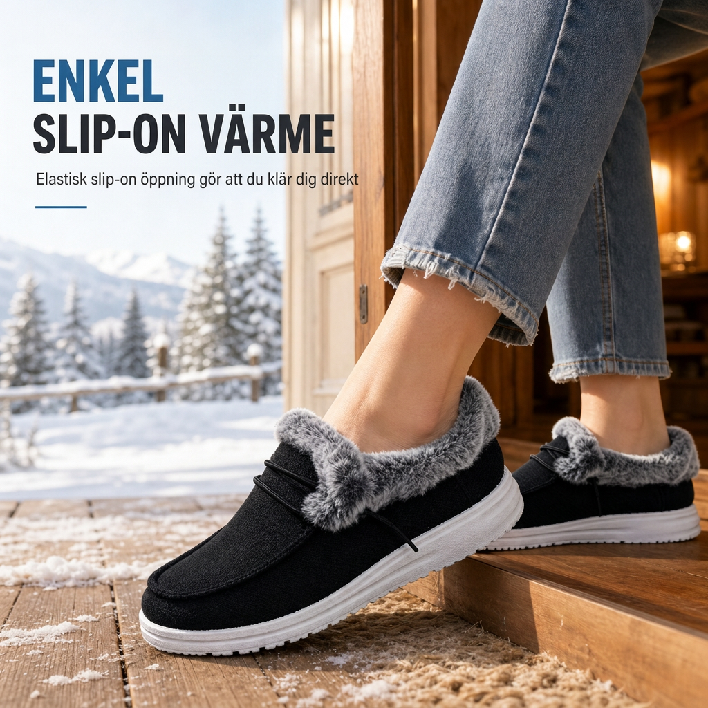 Kvinnliga avslappnade slip-on vinterskor-2