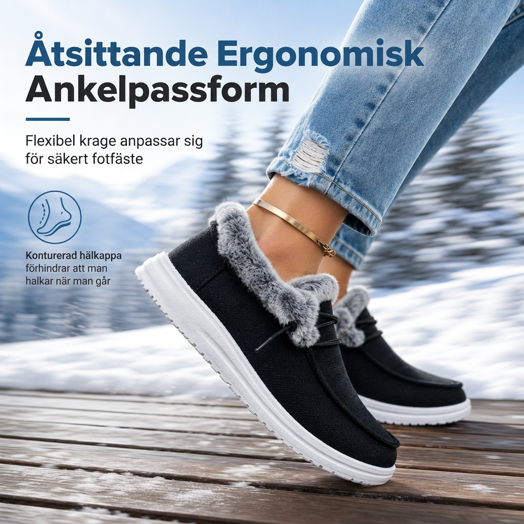 Kvinnliga avslappnade slip-on vinterskor-5