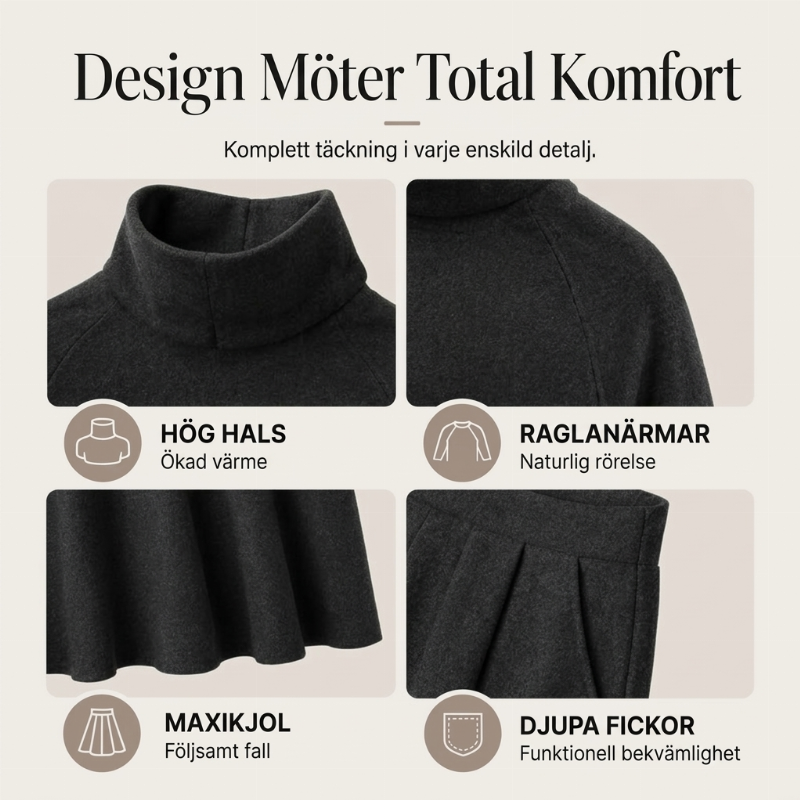 ✨ Elegant stickad look 🤎 Set med damtröja med krage och maxikjol – bekvämt, feminint och tidlöst-1