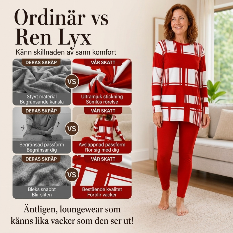 🔥50% OFF Långärmad tryckta topp & leggings-set för kvinnor-2