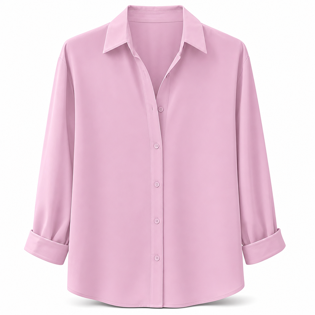 🔥50% Kvinnor Elegant Casual Långärmad Button Up Blus-20