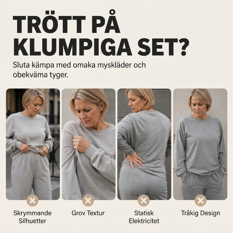 Stickad tvådelad set för kvinnor: tröja och midiklänning-5
