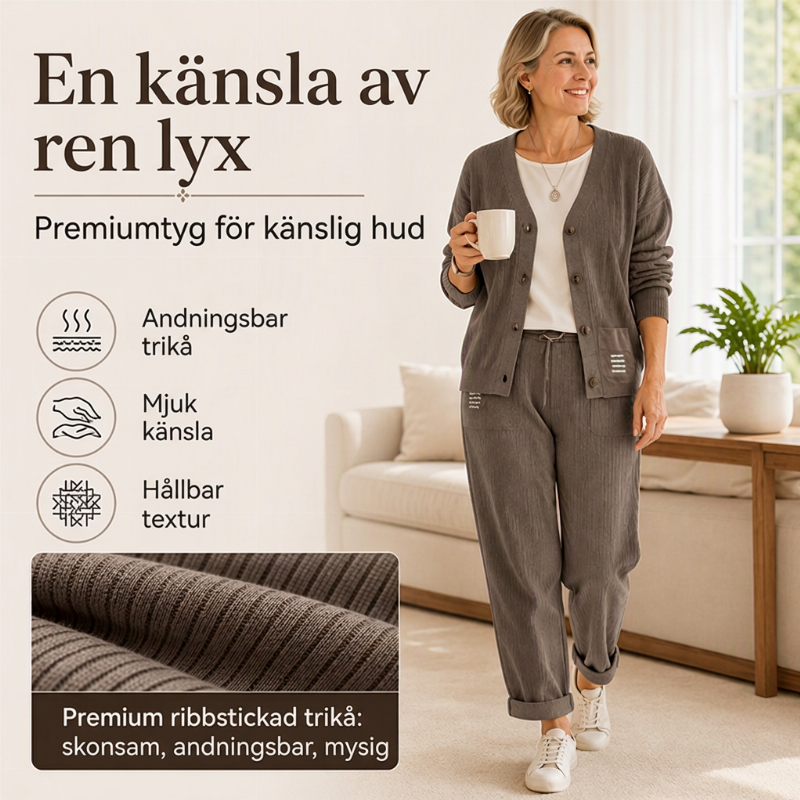Glödlampa, 2-delars set i casual stil för dam-4