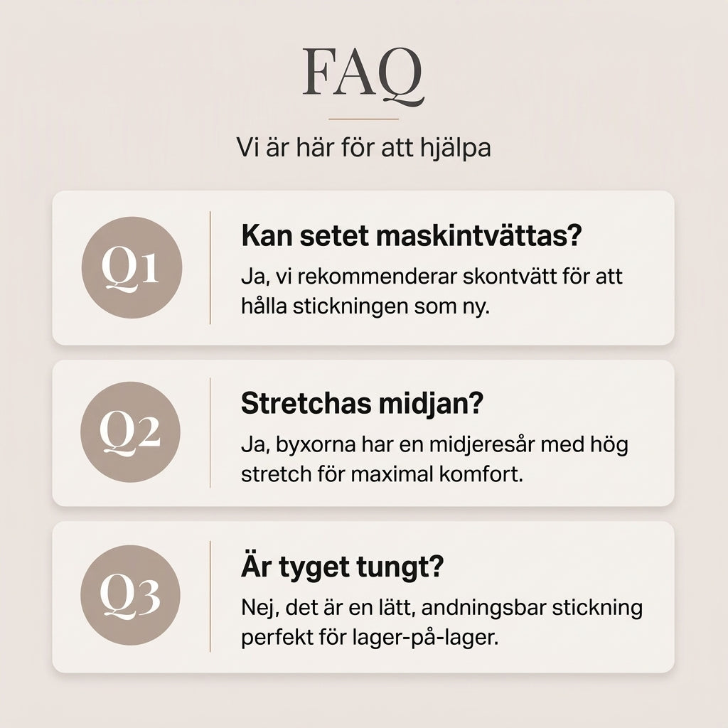Damset i stickad modell: Turtleneck-tröja + byxdress med breda ben-6