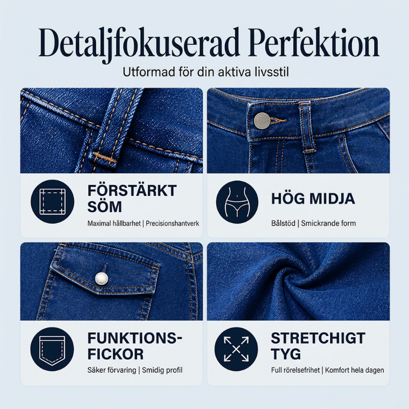 Dessa damjeans har en avslappnad passform och hög midja-1