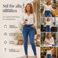 Dessa damjeans har en avslappnad passform och hög midja-5