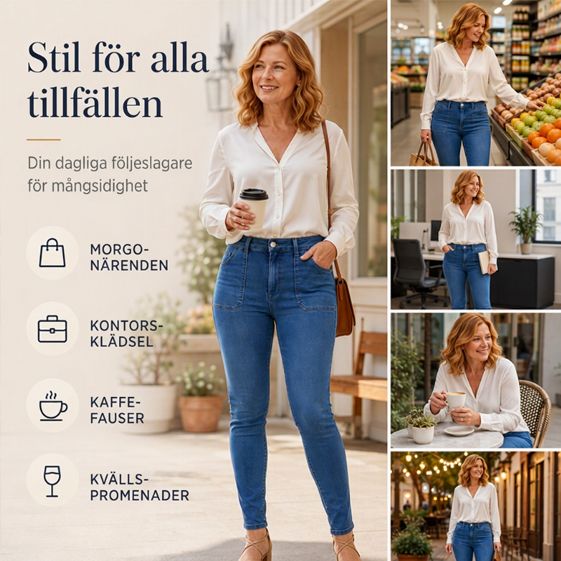 Dessa damjeans har en avslappnad passform och hög midja-5