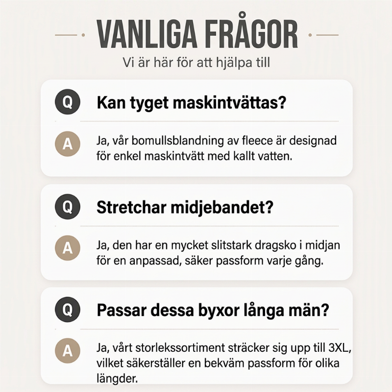 Casual breda mjukisbyxor med fickor för män-6