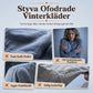 Varm Hoodie Dam – Mjuk Fleecefodrad Huvtröja med Vintage Tryck, Mysig Komfort & Vinterstil-1