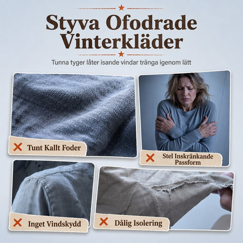 Varm Hoodie Dam – Mjuk Fleecefodrad Huvtröja med Vintage Tryck, Mysig Komfort & Vinterstil-1