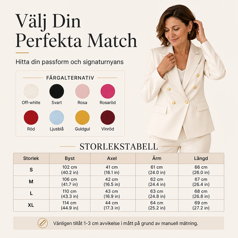 Elegant tvådelad blazer och byxdress för kvinnor-2