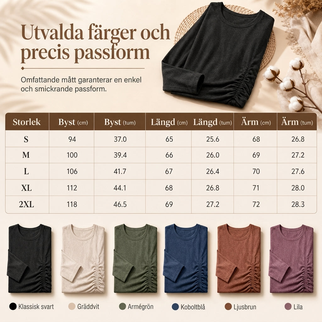 Casuel lös tröja i stickat med rund hals och långa ärmardam, med droppade axlar, fladdermusärmar och rynkdesign i sidorna-7
