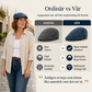 Unisex Vintage Flat Cap i Denimstil – Klassisk Baskerkeps med Retro Look & Komfortabel Passform-3