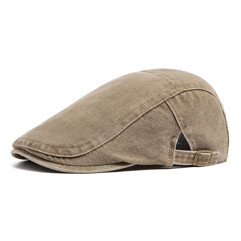 Unisex Vintage Flat Cap i Denimstil – Klassisk Baskerkeps med Retro Look & Komfortabel Passform-17