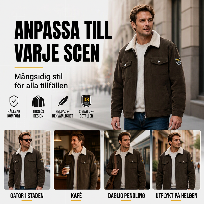 Varm manchesterjacka för män, vinter-4