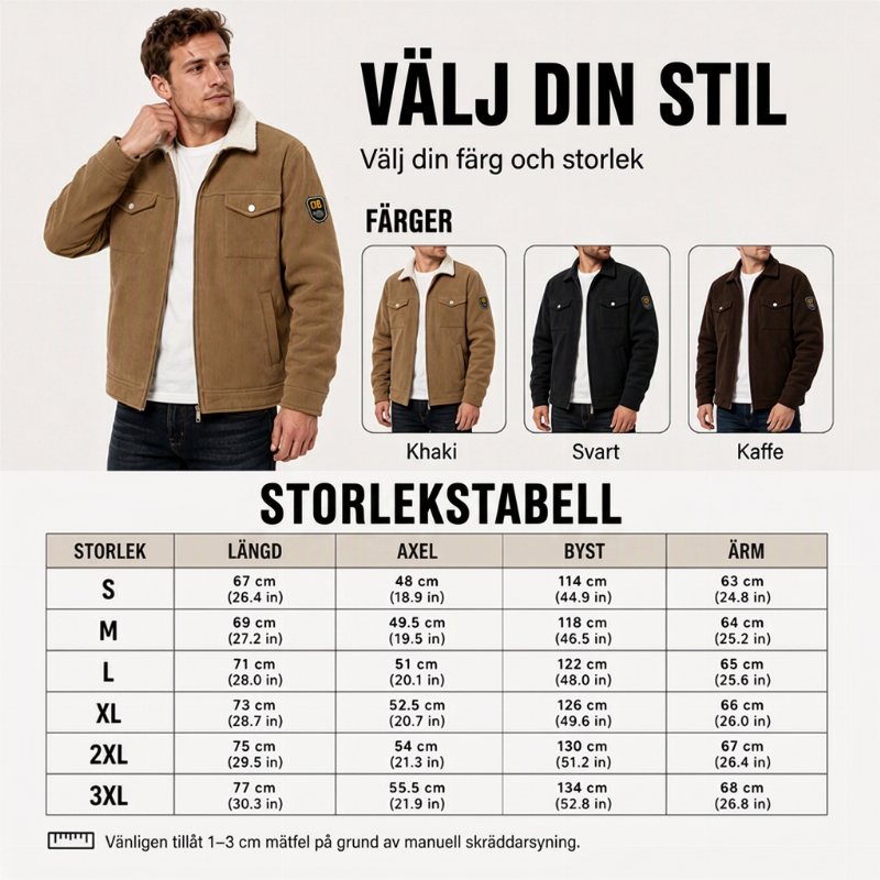 Varm manchesterjacka för män, vinter-5