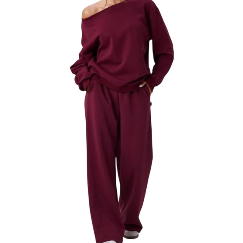 😍😊Damset med sweatshirt och sweatpants i 2 delar🔥✅️-13