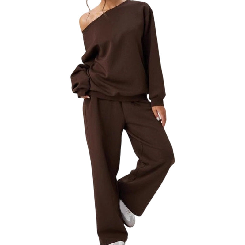 😍😊Damset med sweatshirt och sweatpants i 2 delar🔥✅️-10