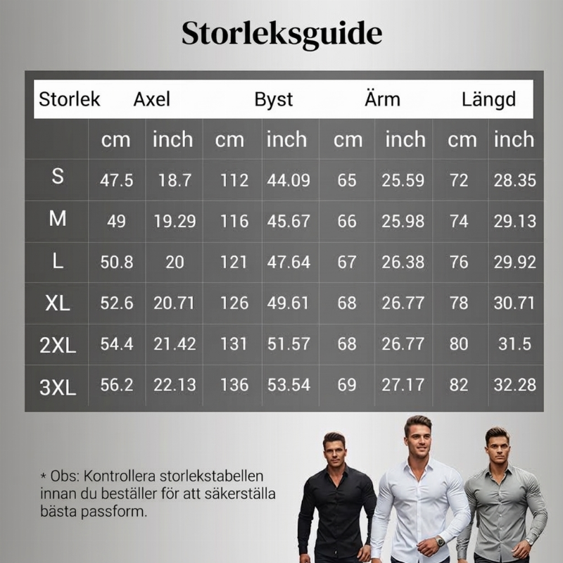 🔥50 % rabatt! 🔥Herrskjortor i enfärgad design med kavlekrage, långärmade och med framknäppning-7
