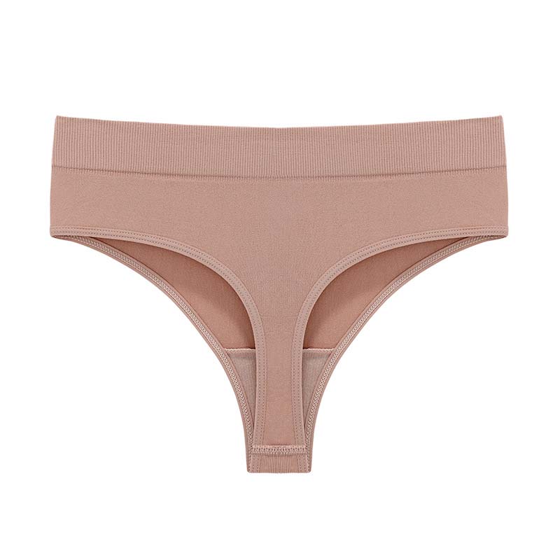Damtrosor sömlösa ribbade stringtrosor-9