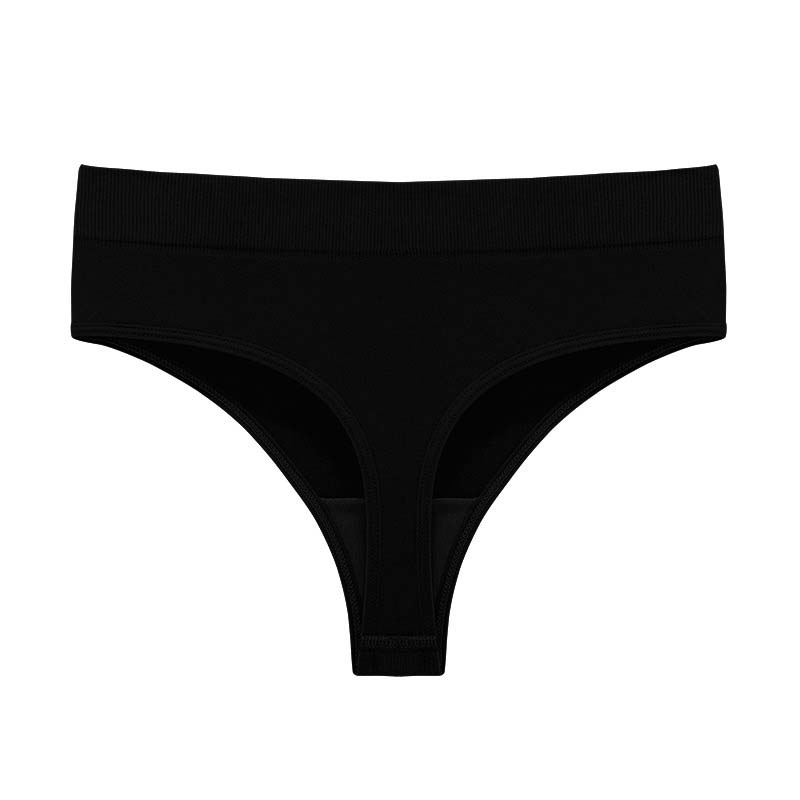 Damtrosor sömlösa ribbade stringtrosor-8