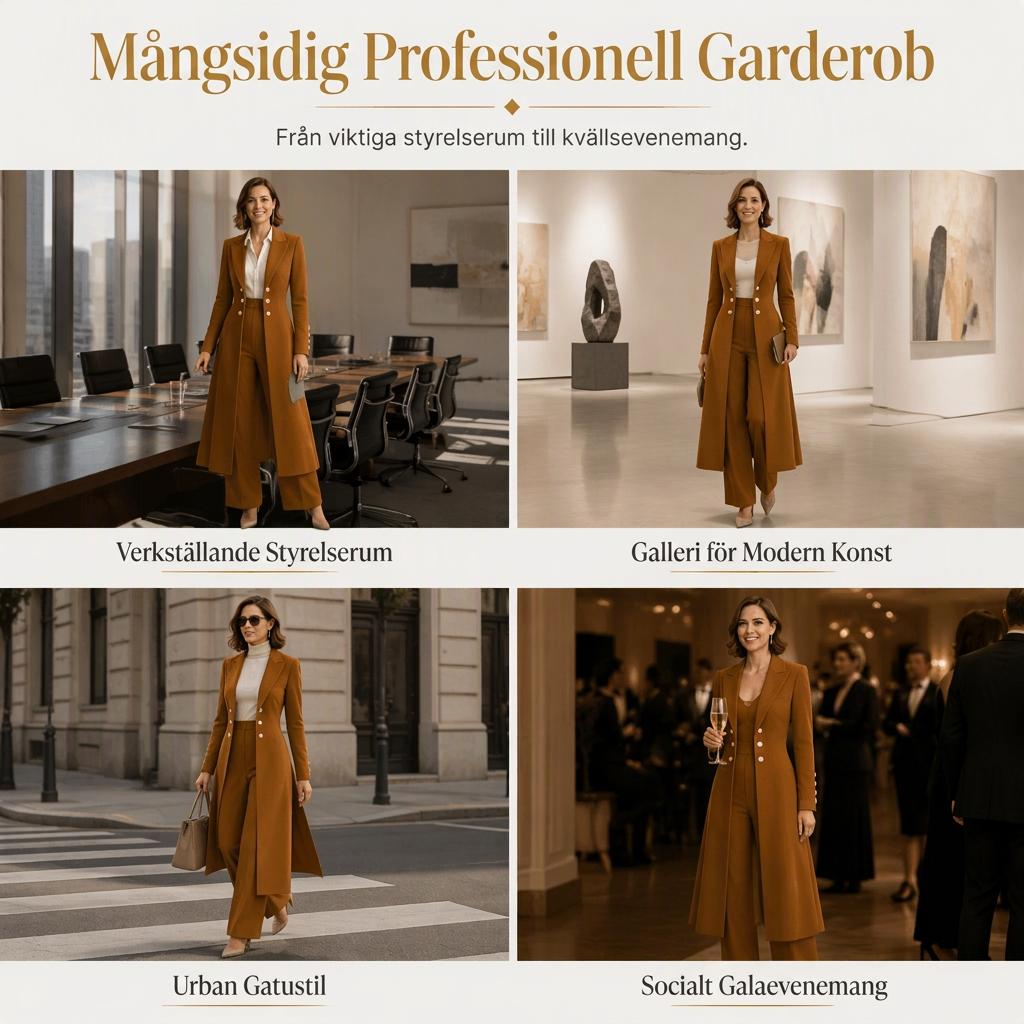 ✈️Fri frakt💰 Halva priset! 🍂 Kvinnlig elegant höst-outfit i två delar – retro långärmad kavaj och enkla byxor, stilren och bekväm för vardag och fest. ✨-6