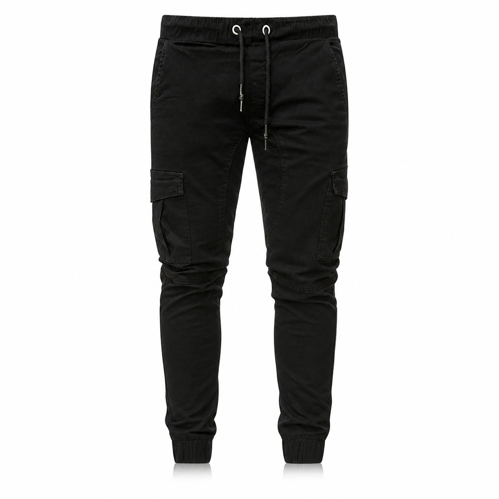 (🔥 Köp 2 – Spara mer!) Kvinnors lediga enfärgade cargo-joggers-9